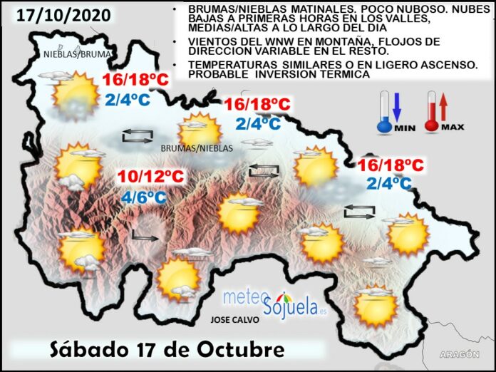 Mapa tiempo La Rioja. Meteosojuela
