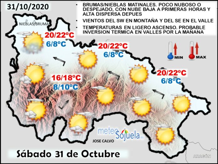Mapa tiempo La Rioja. Meteosojuela Mapa tiempo La Rioja. Meteosojuela