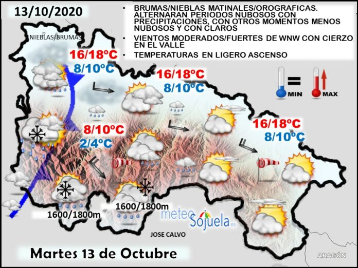 Mapa tiempo La Rioja. Meteosojuela Mapa tiempo La Rioja. Meteosojuela