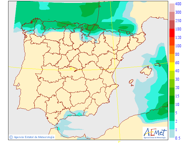 Precipitación Media según AEMET. 12 Meteosojuela La Rioja
