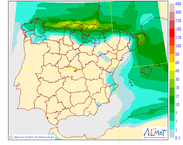 Precipitación Media según AEMET. 14 Meteosojuela La Rioja
