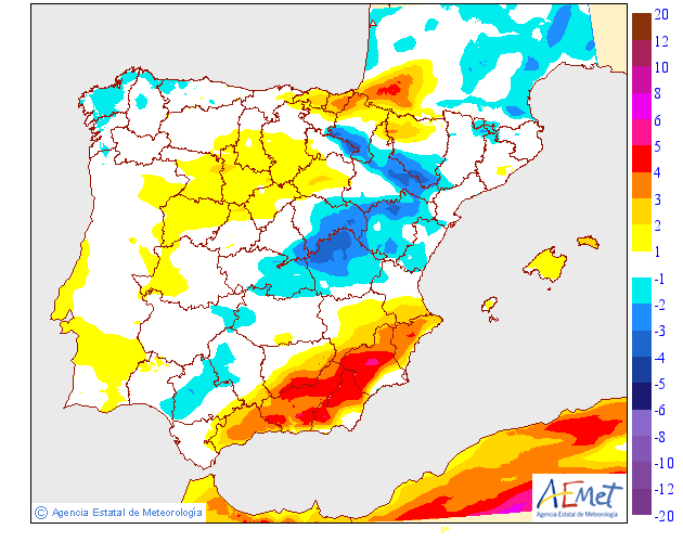 Variación de temperaturas máximas AEMET. 04 Meteosojuela