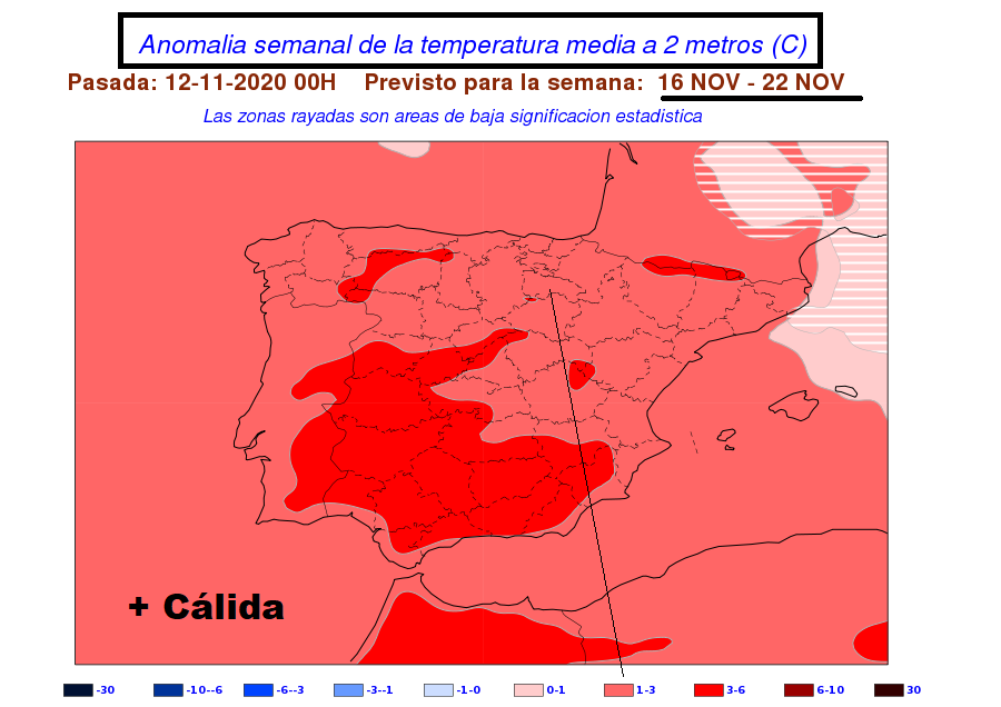 Anomalía de temperatura AEMET. Meteosojuela