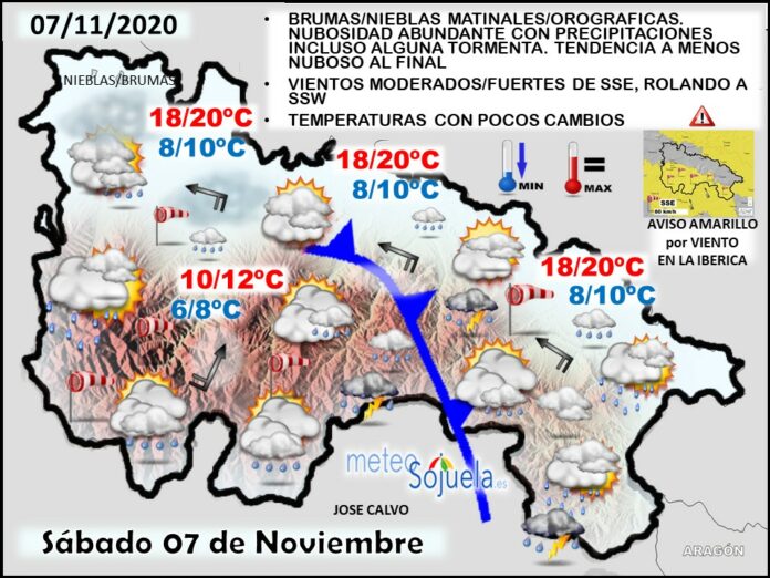 Mapa tiempo La Rioja. Meteosojuela Mapa tiempo La Rioja. Meteosojuela