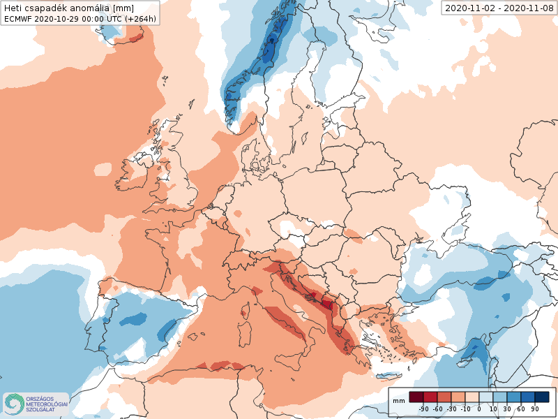 Modelos de Precipitación semanal Noviembre ECMWF 1ª Semana . Meteosojuela La Rioja