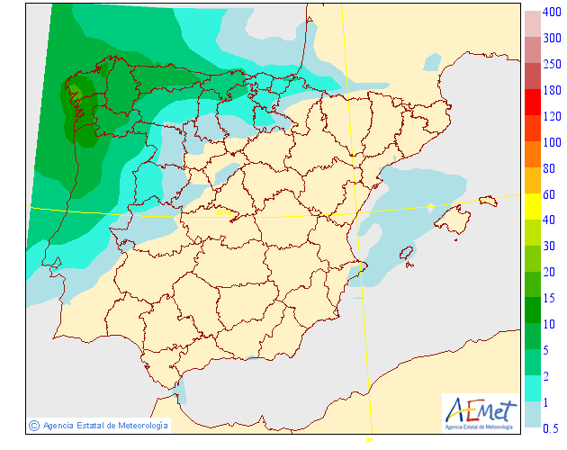 Precipitación Media según AEMET. 18 Meteosojuela La Rioja