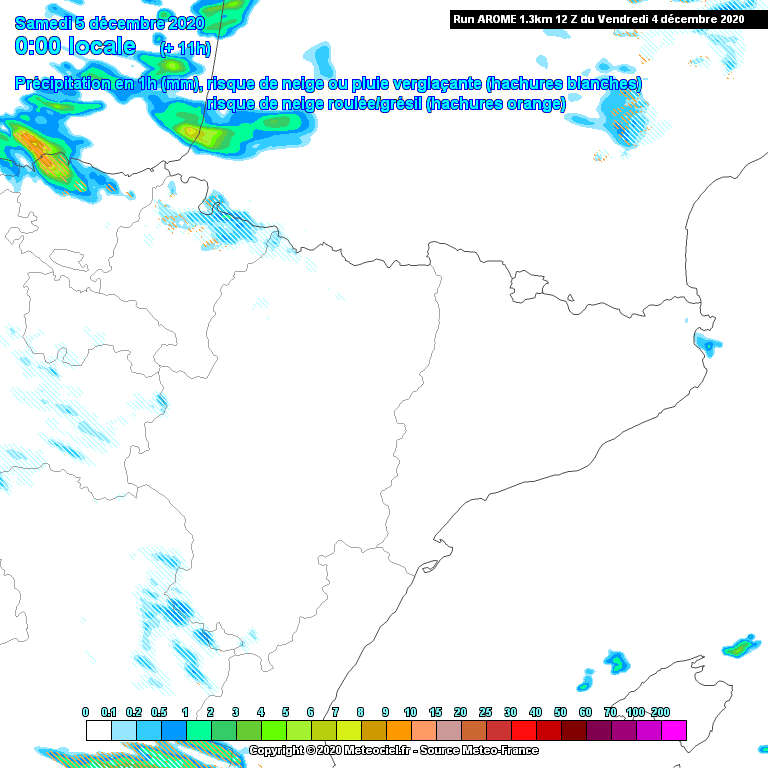 Animación Precipitación AROME. Meteosojuela La Rioja