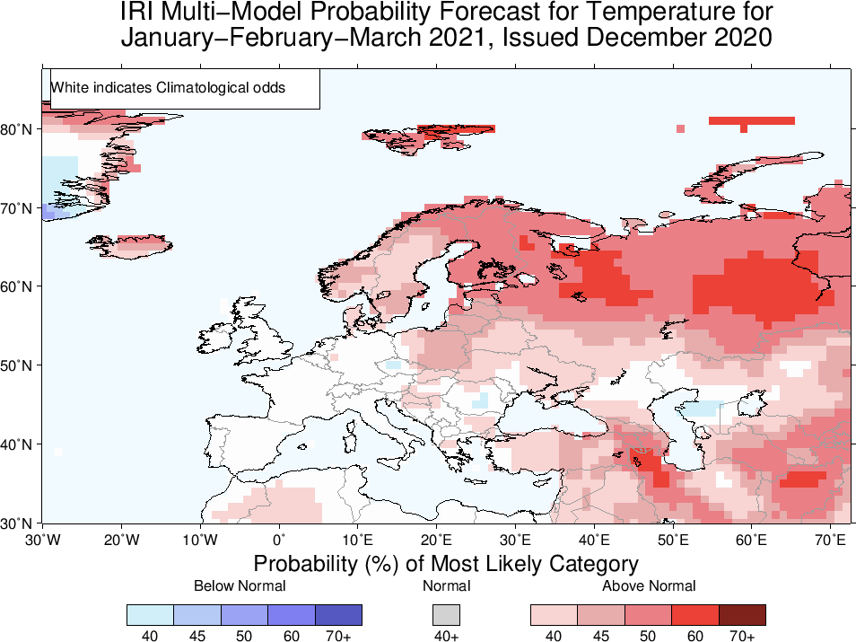Anomalía Temperatura Invierno 2021. IRI Meteosojuela