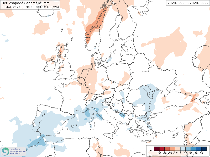 Modelos de Precipitación semanal Diciembre ECMWF 4ª Semana .Meteosojuela La Rioja