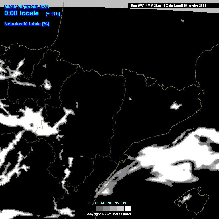 Animación Nubosidad modelo WRF. Meteosojuela La Rioja