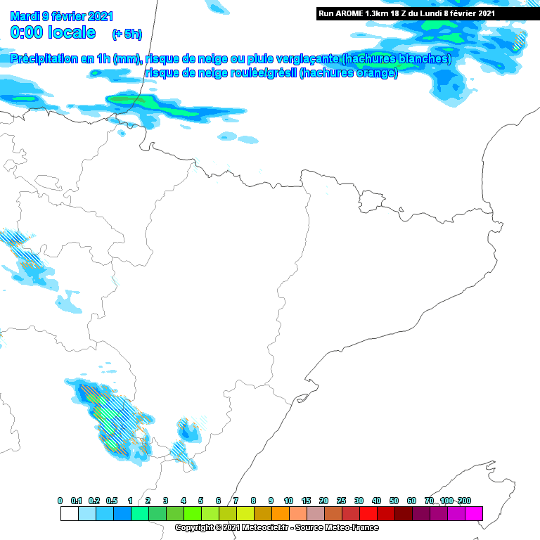 Animación Precipitación AROME. Meteosojuela La Rioja