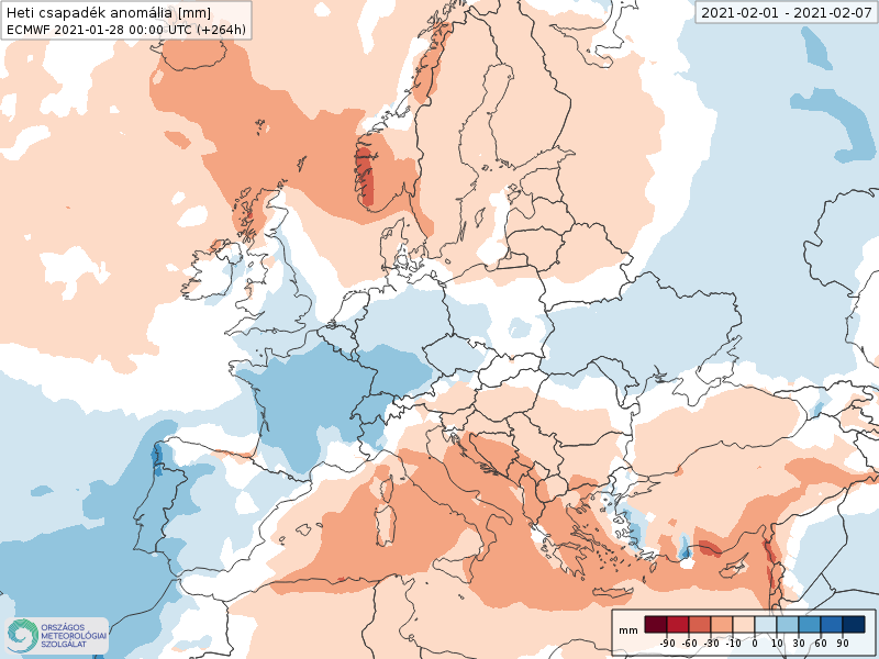 Modelos de Precipitación semanal Febrero ECMWF 1ª Semana .Meteosojuela La Rioja
