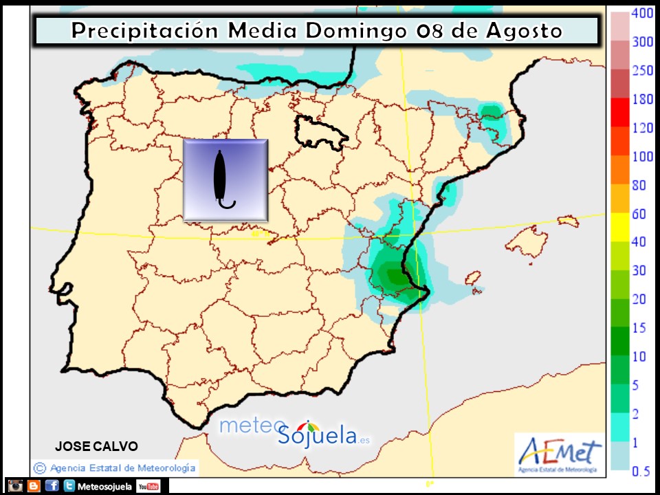 Precipitación Media según AEMET. Meteosojuela La Rioja - copia