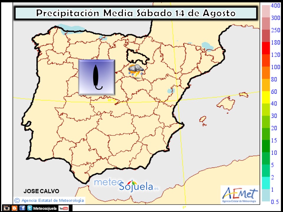 Precipitación Media según AEMET. Meteosojuela La Rioja - copia