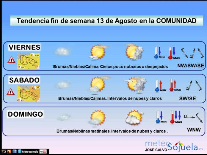 Tendencia del tiempo en La Rioja 13 08 Meteosojuela La Rioja. Jose Calvo Tendencia del tiempo en La Rioja 13 08 Meteosojuela La Rioja. Jose Calvo