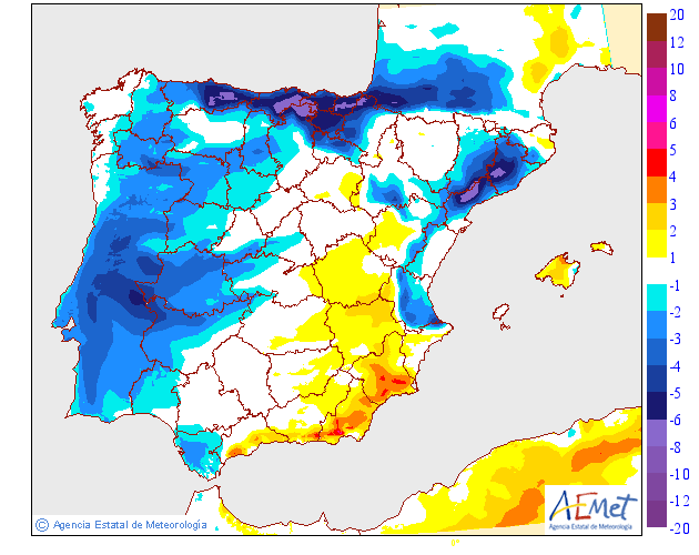 Variación de temperaturas máximas AEMET. 06 Meteosojuela