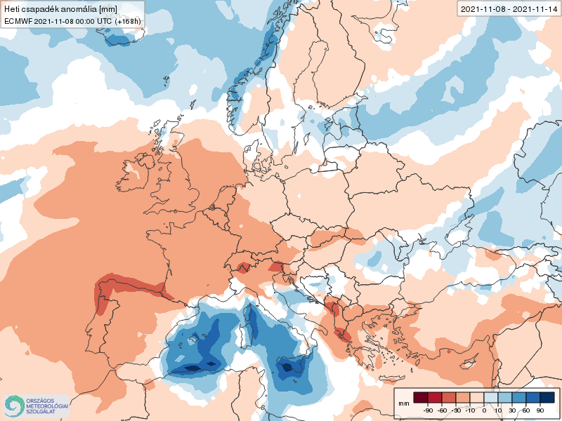 Modelos de Precipitación semanal Noviembre ECMWF 2ª Semana .Meteosojuela La Rioja
