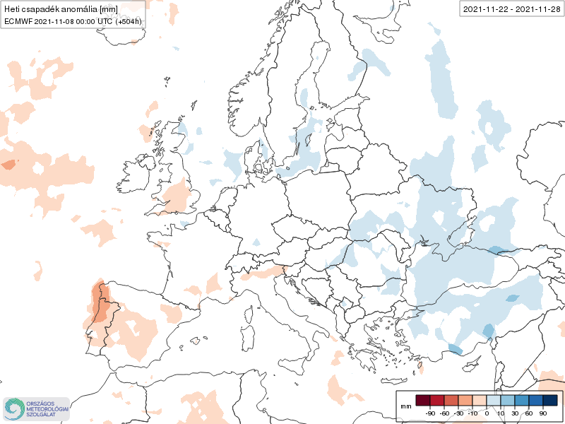 Modelos de Precipitación semanal Noviembre ECMWF 4ª Semana .Meteosojuela La Rioja
