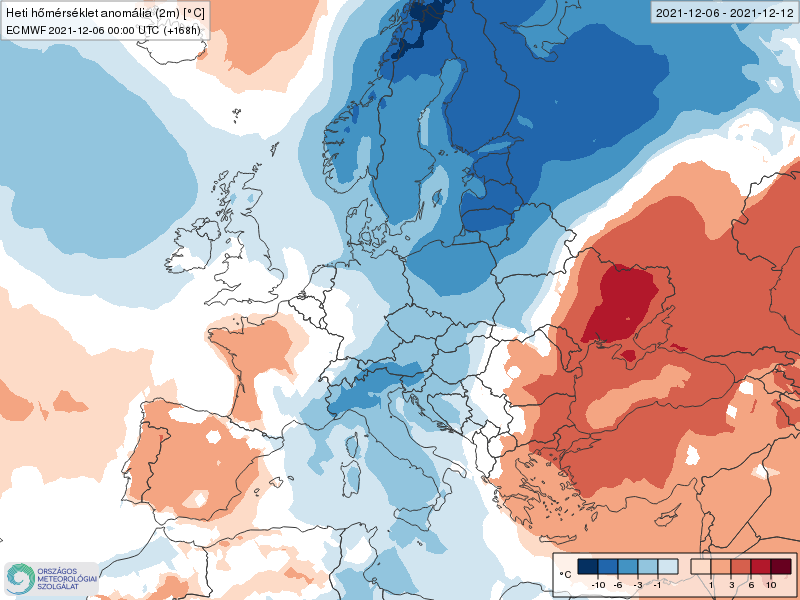 Modelos de Temperatura semanal Diciembre ECMWF 1ª Semana .Meteosojuela La Rioja