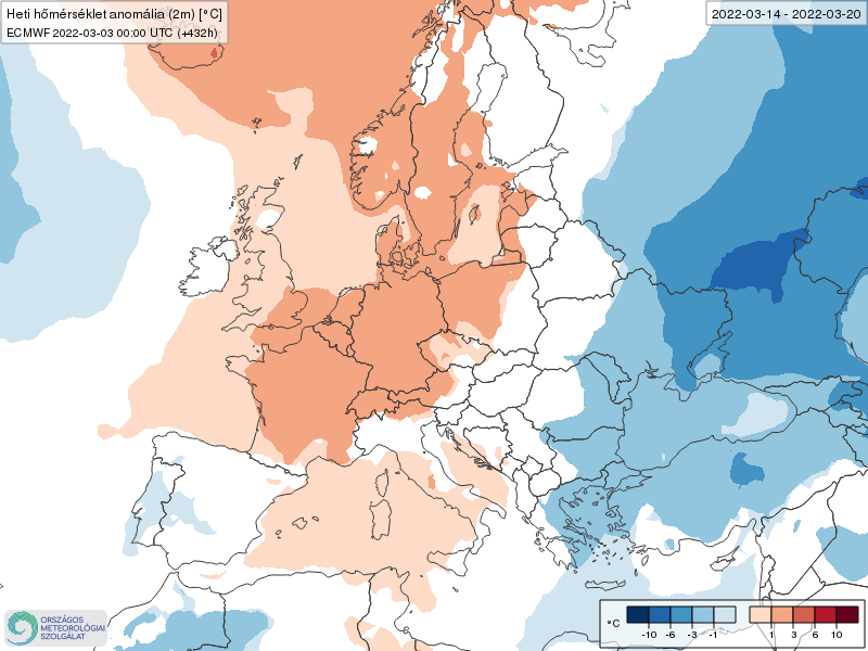 Modelos de Temperatura semanal Marzo ECMWF 3ª Semana .Meteosojuela La Rioja