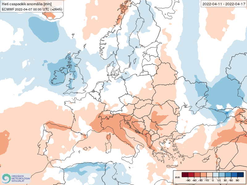 Modelos de Precipitación semanal Abril ECMWF 2ª Semana .Meteosojuela La Rioja