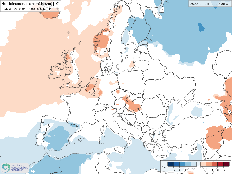 Modelos de Temperatura semanal Abril ECMWF 4ª Semana .Meteosojuela La Rioja