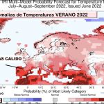 Anomalías Témperatura Verano 2022. IRI. Meteosojuela