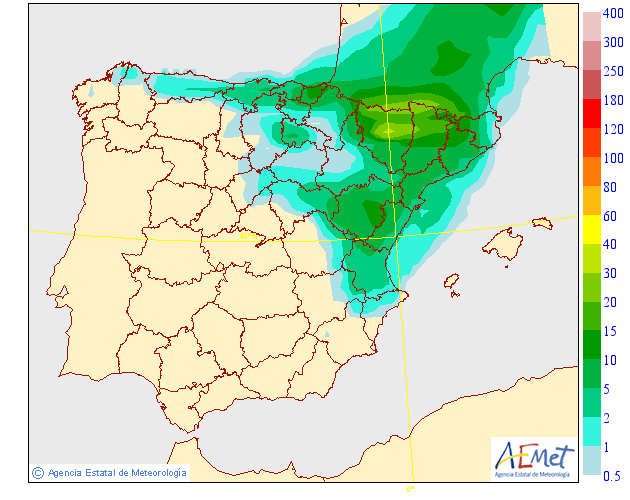 Precipitación Media según AEMET. 27Meteosojuela La Rioja