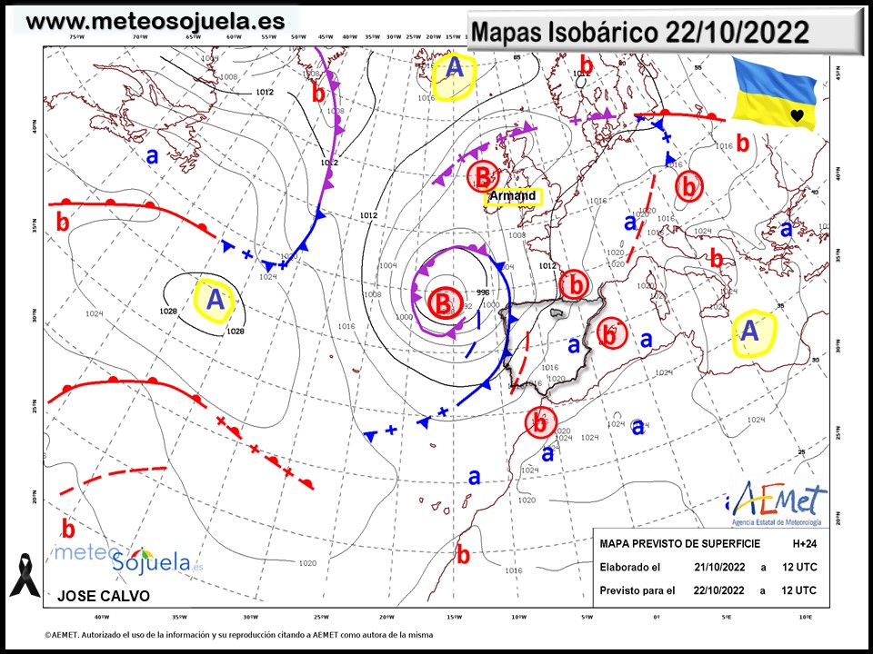 Mapa Isobárico La Rioja. Meteosojuela