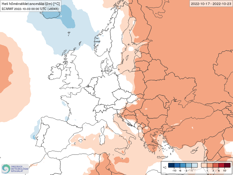 Modelos de Temperatura semanal Octubre ECMWF 3ª Semana .Meteosojuela La Rioja