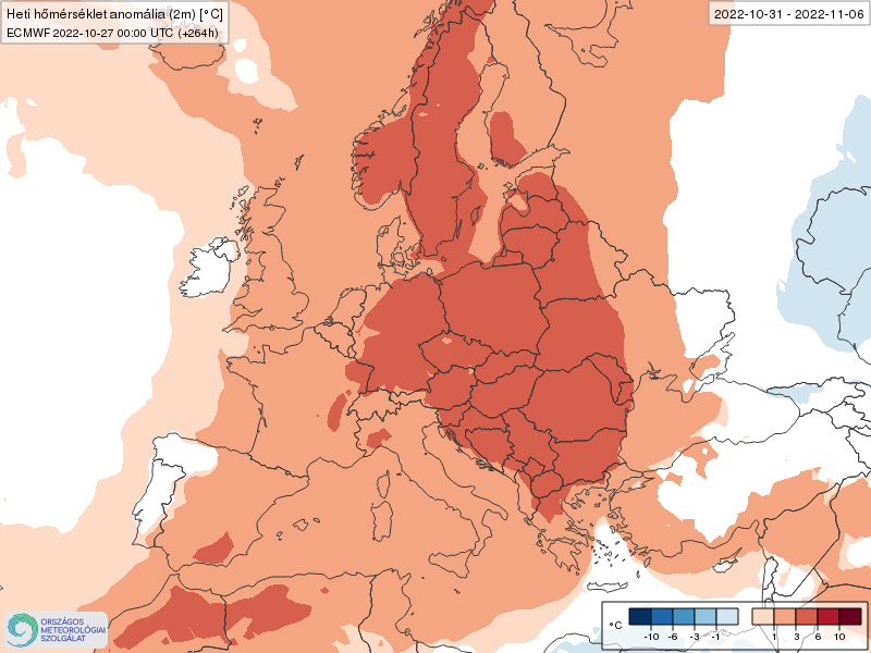 Modelos de Temperatura semanal Noviembre ECMWF 1ª Semana .Meteosojuela La Rioja