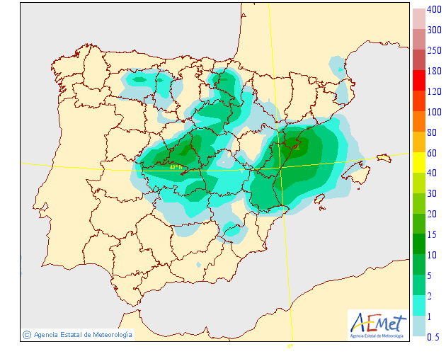 Precipitación Media según AEMET. 12 Meteosojuela La Rioja