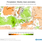 Anomalías Precipitación Semana 12 Diciembre ECMWF. Meteosojuela