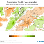 Anomalías Precipitación Semana 19 Diciembre ECMWF. Meteosojuela