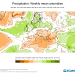 Anomalías Precipitación Semana 26 Diciembre ECMWF. Meteosojuela