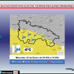 Aviso Amarillo por Bajas Temperaturas en la Ibérica. 25 Meteosojuela