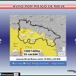 Aviso Amarillo por Nieve en la Ibérica. 26 Meteosojuela