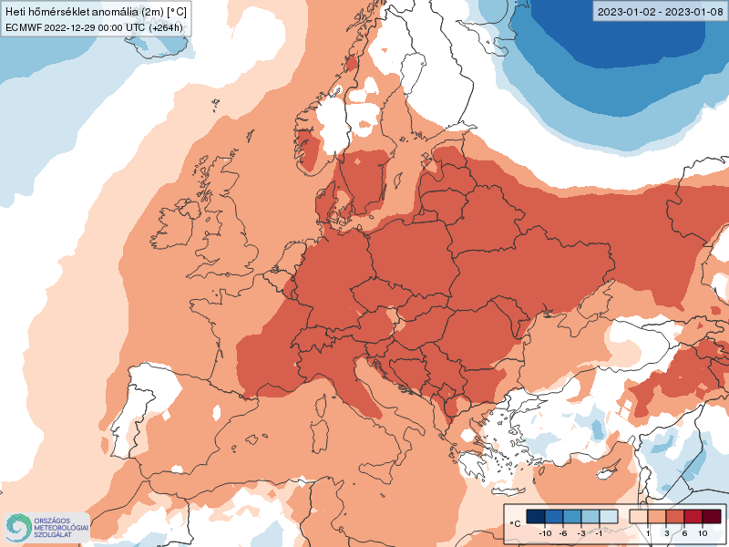 Modelos de Temperatura semanal Enero ECMWF 1ª Semana .Meteosojuela La Rioja