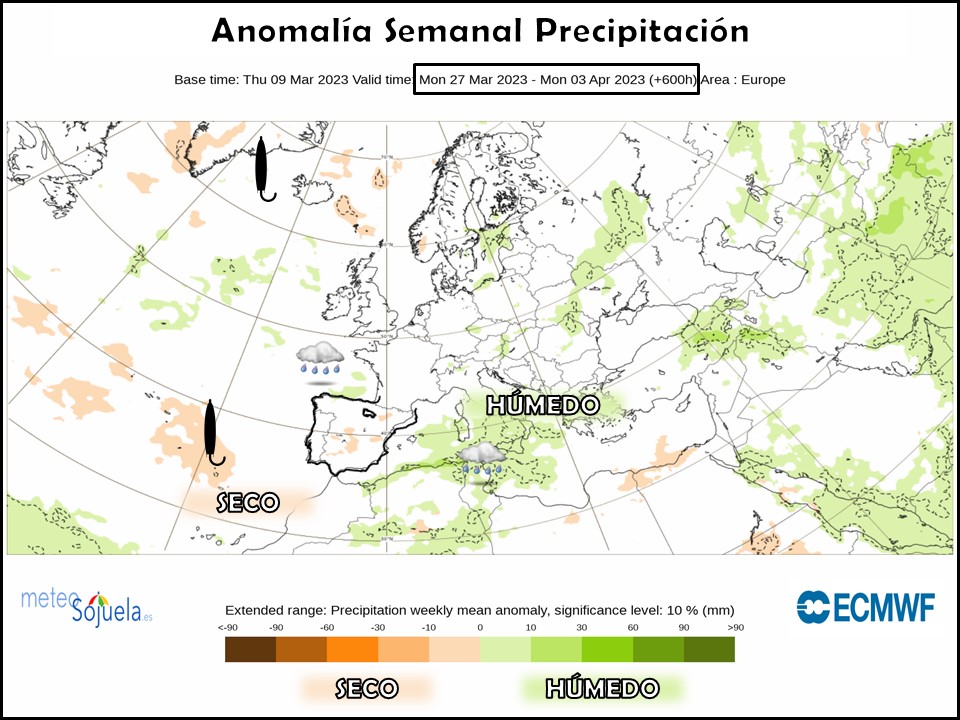 Modelos de Precipitación semanal Marzo ECMWF 4ª Semana .Meteosojuela La Rioja.png