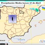Probabilidad de Precipitacion según AEMET. 25 Meteosojuela La Rioja