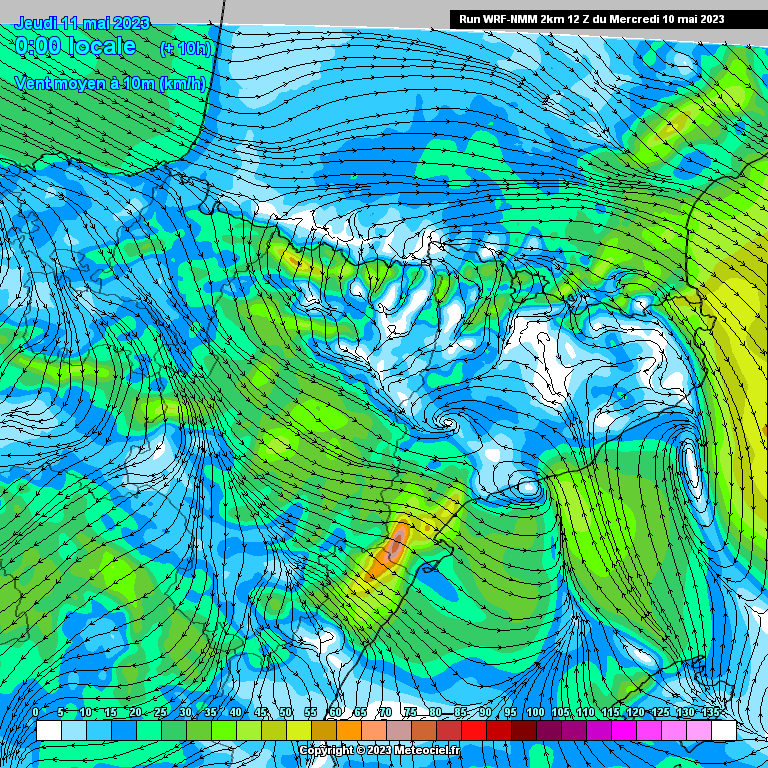 Animación Vientos en Superficie WRF. Meteosojuela