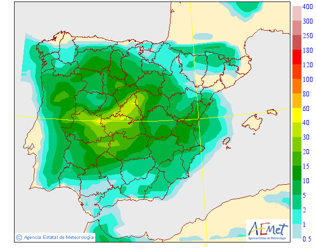 Precipitación Media según AEMET. 26 Meteosojuela La Rioja