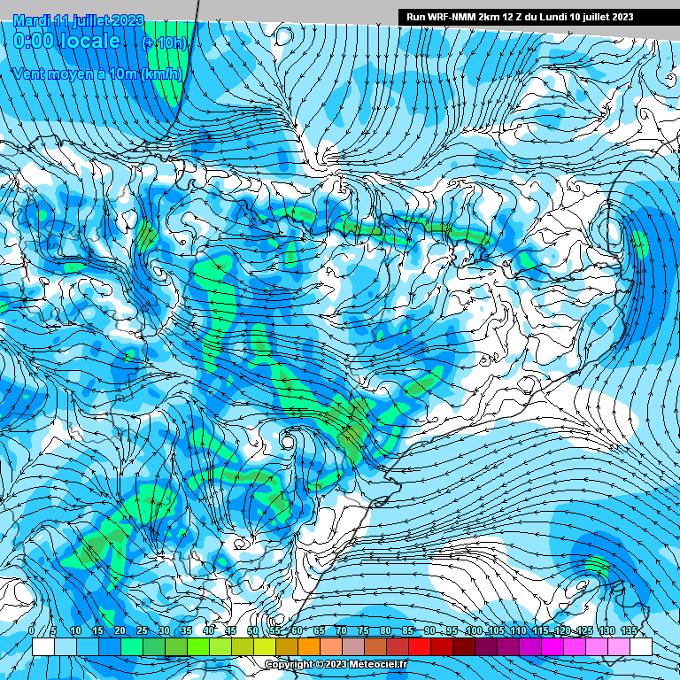Animación Vientos en Superficie WRF. Meteosojuela