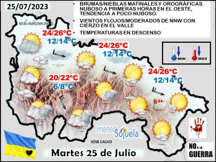 Mapa del tiempo en La Rioja. Meteosojuela Mapa del tiempo en La Rioja. Meteosojuela