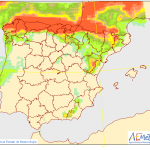 Probabilidad de precipitación según AEMET. 25 Meteosojuela La Rioja