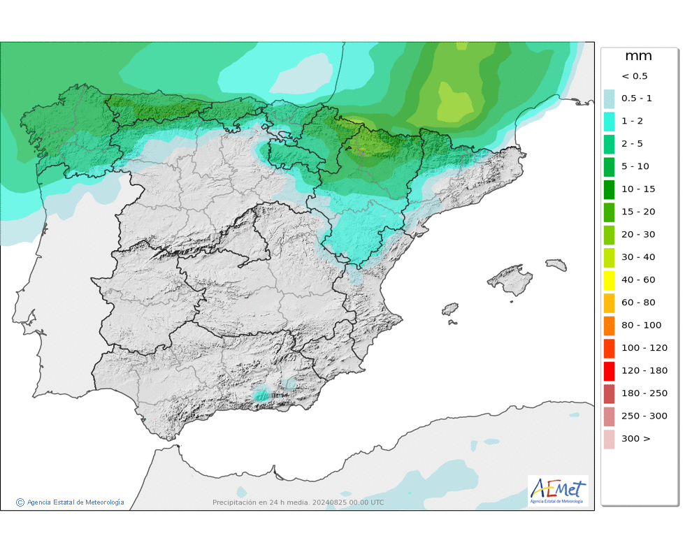 Precipitación Media según AEMET. 23 Meteosojuela La Rioja