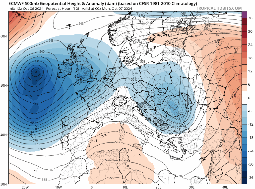 Animación Modelos de Altura de Geopotencial a 500hPa GFS Europa. Meteosojuela La Rioja