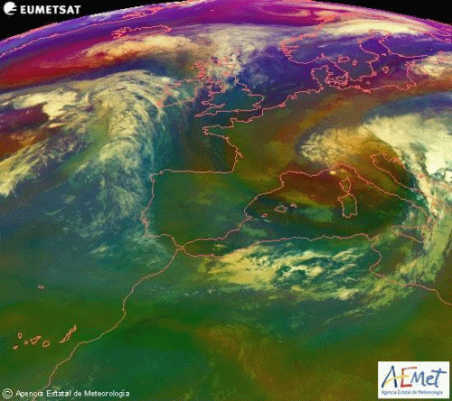 Animación imágenes Satélite Meteosat