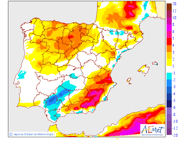 Variación de temperaturas máximas AEMET 09 Meteosojuela