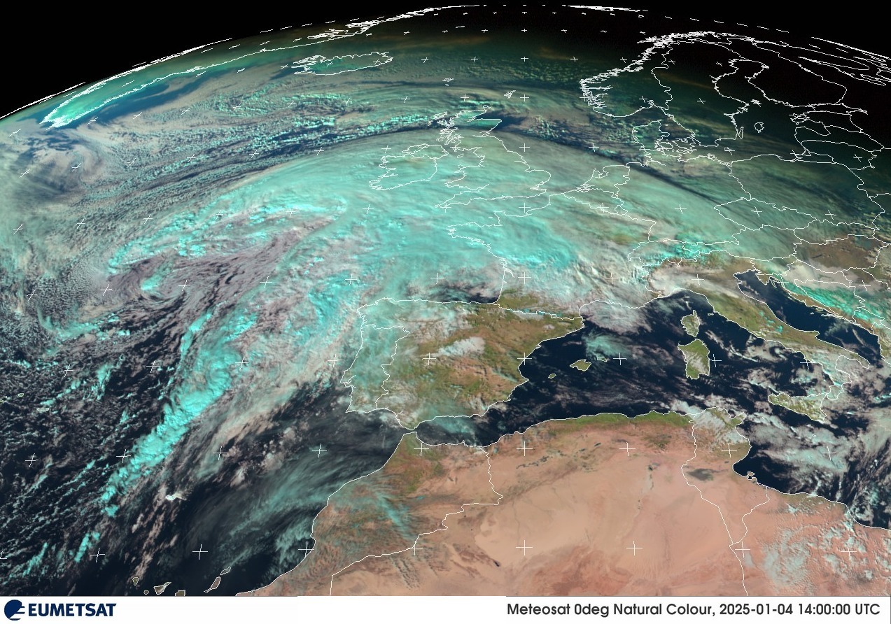 Altas presiones en el Mediterráneo y frentes en el NW